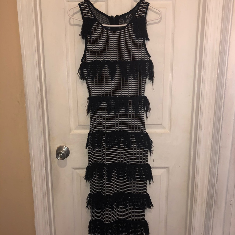 Beautiful black and white dress